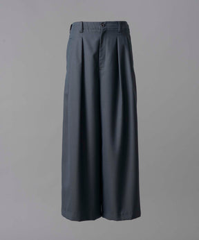 4 Colors Chambray Washable Wool Baggy Wide Pants