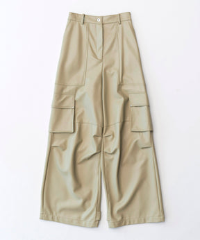 【SALE】Leather Cargo Pants