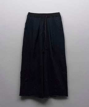 Sweat Jacquard Easy Wide Pants