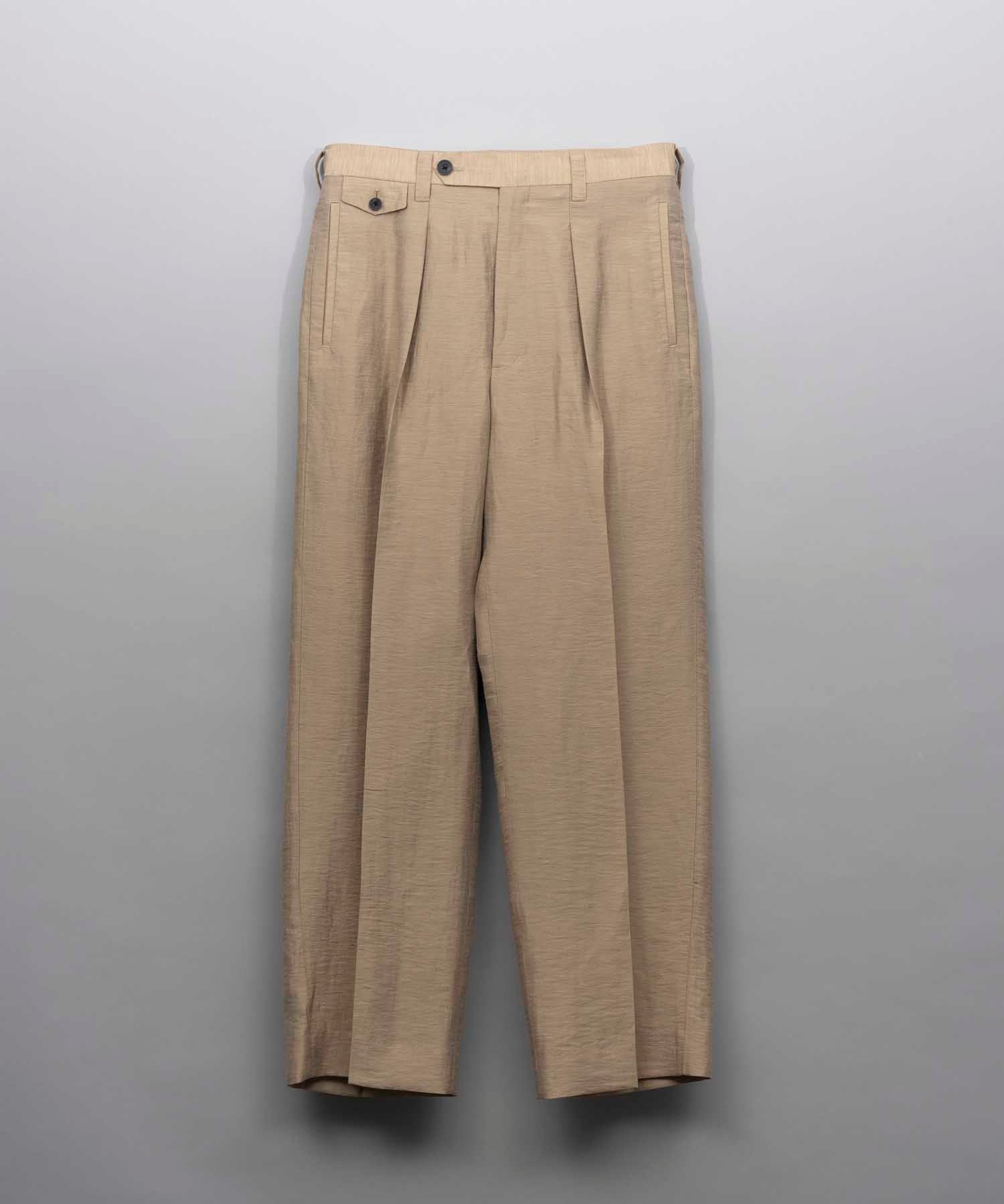 【LIMITED EDITION】Dress-Over  One-Tuck Wide Straight Pants