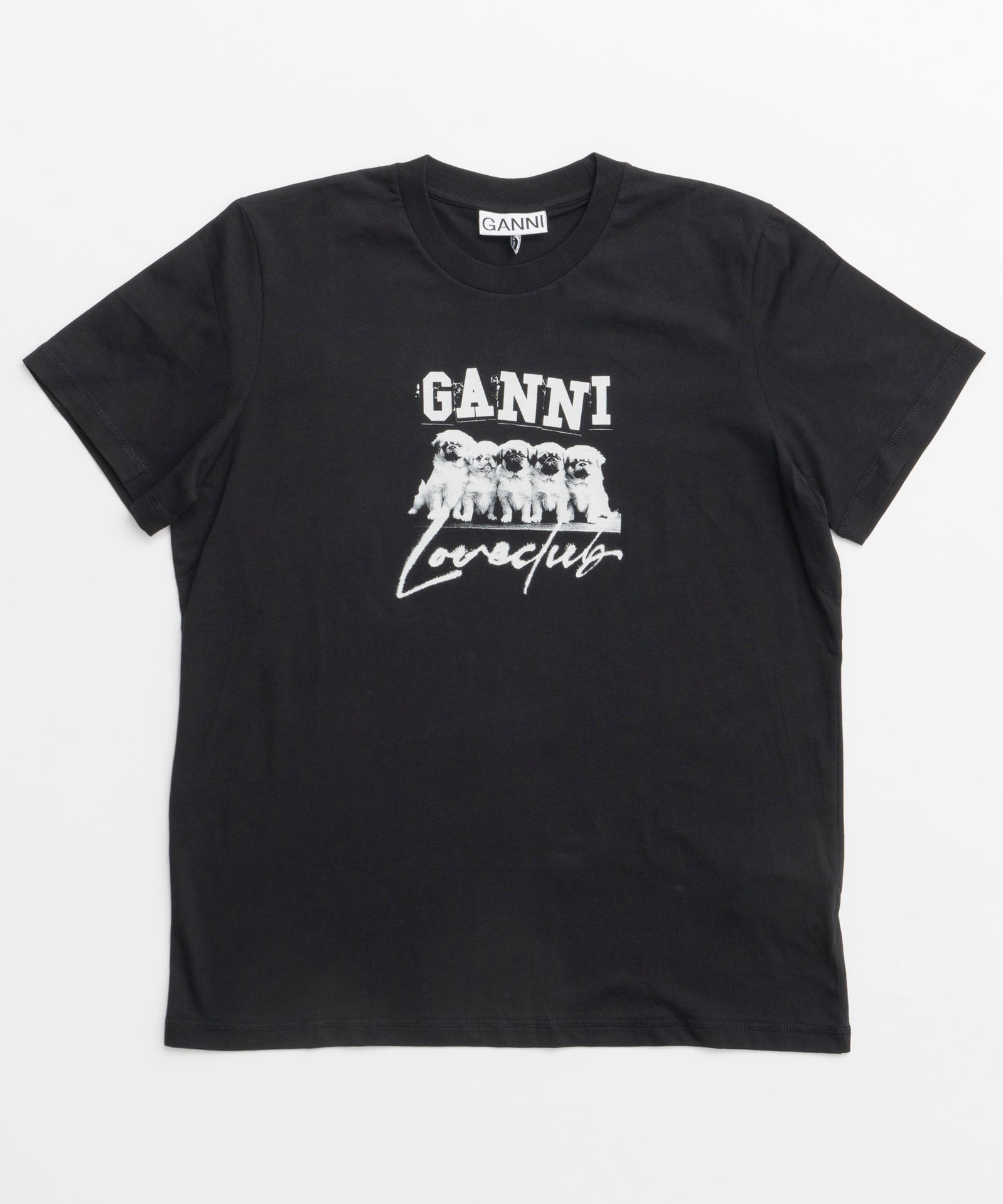 【GANNI】Thin Jersey Puppy Love Relaxed T-shirt