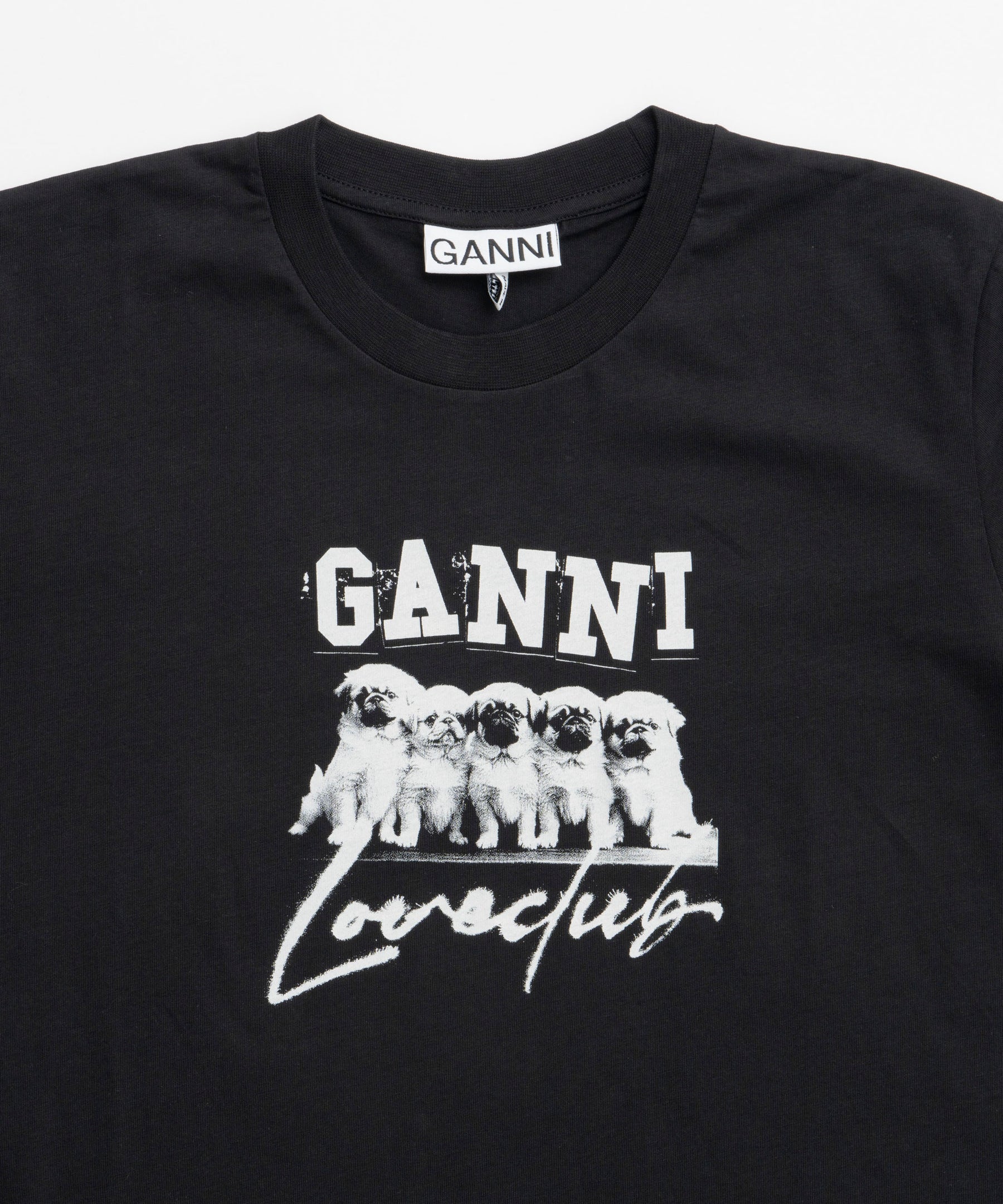 【GANNI】Thin Jersey Puppy Love Relaxed T-shirt