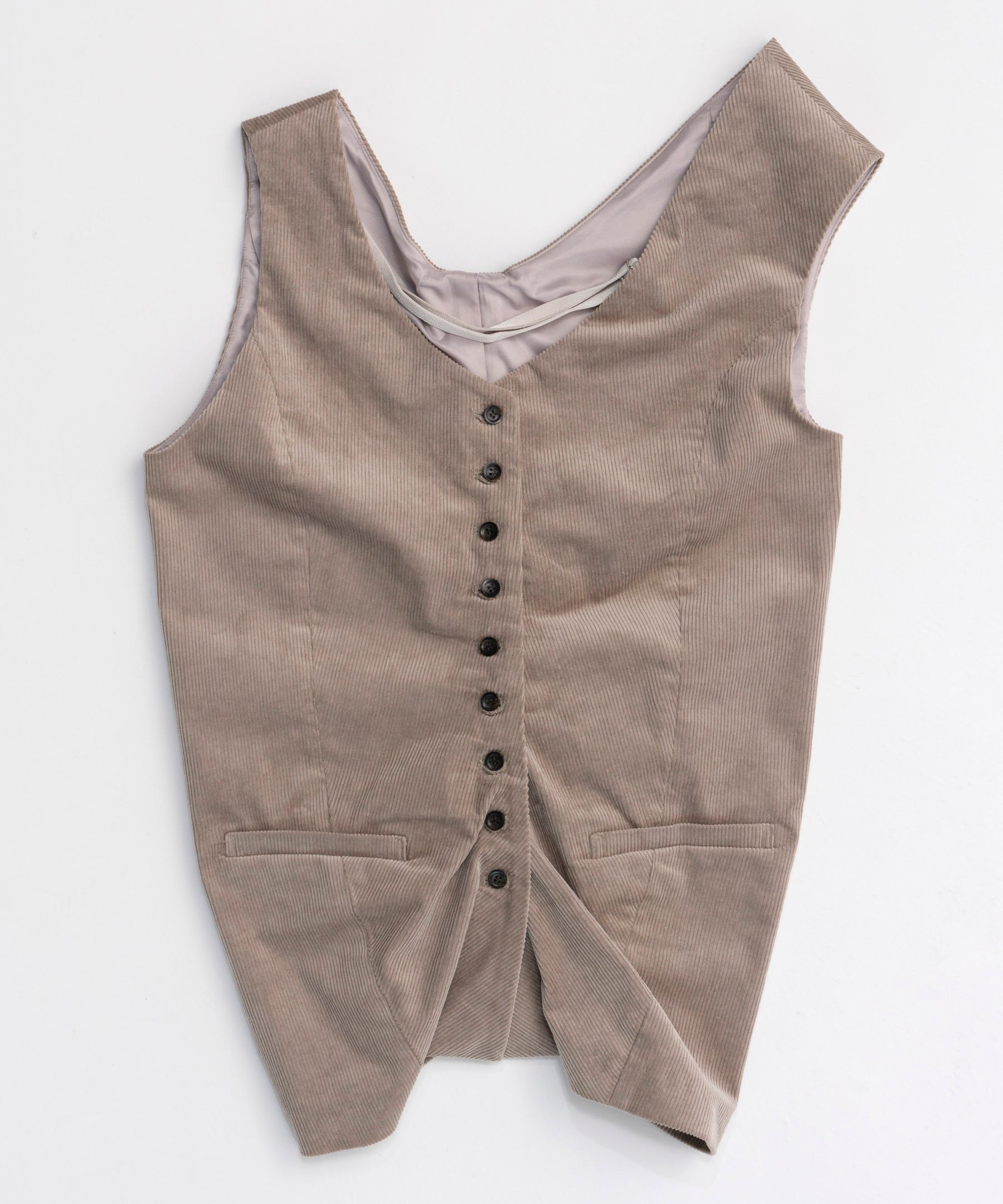 Corduroy Asymmetry Vest