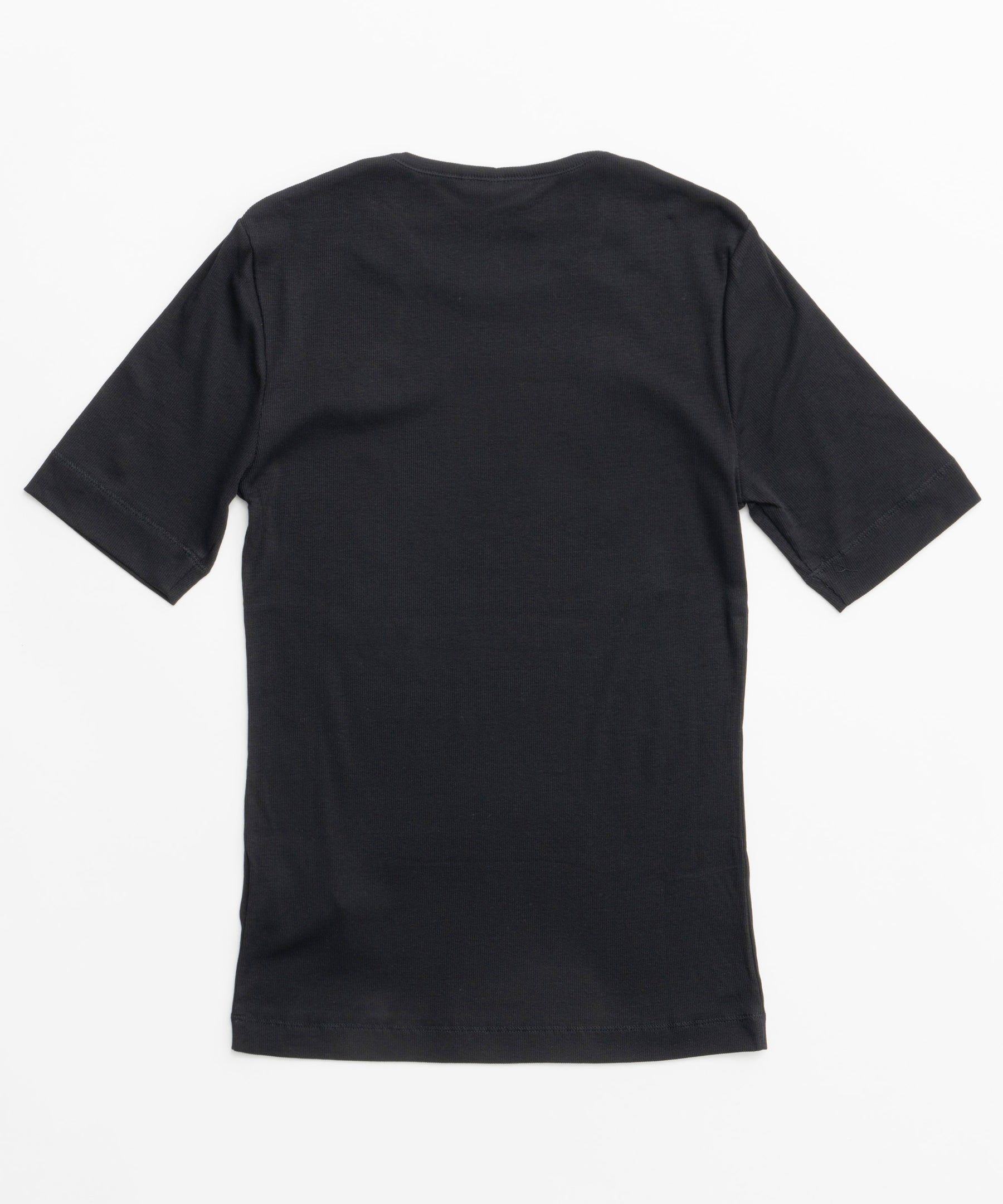 【GANNI】Soft Cotton Rib Short Sleeve T-shirt