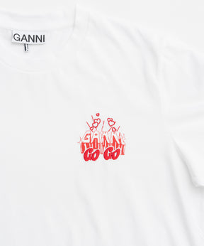 【GANNI】Thin Jersey GoGo Relaxed T-shirt