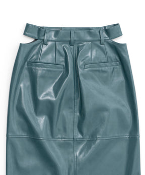 【SALE】Vegan Leather Tight Skirt