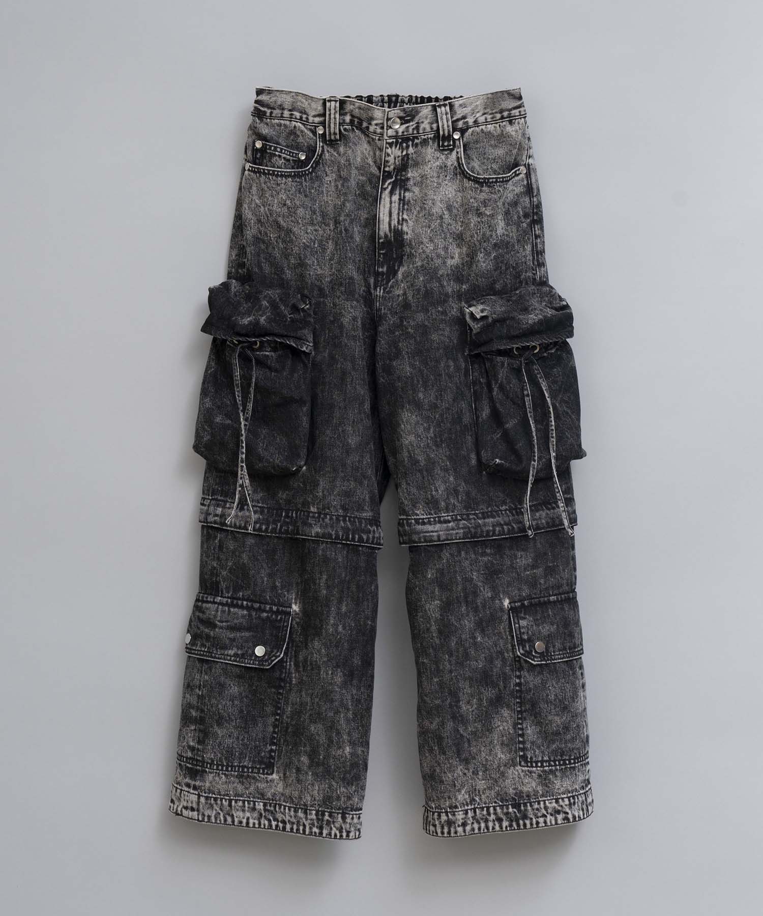 【PRE-ORDER】Big Pocket 2WAY Buggy Denim Cargo Pants