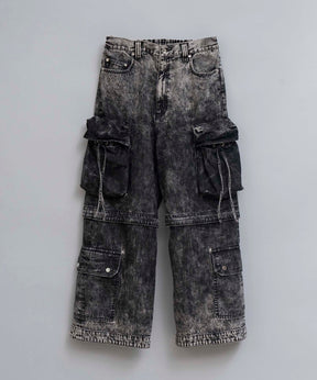 【PRE-ORDER】Big Pocket 2WAY Buggy Denim Cargo Pants