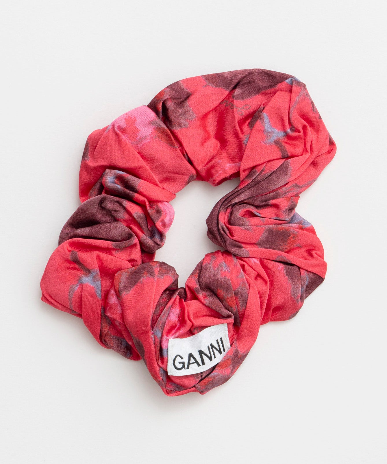 【GANNI】Printed Satin Scrunchie