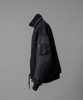 【24AW PRE-ORDER】Prime-Over Docking Stand Collar Blouson