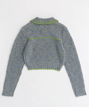 Nep Yarn Linking Knit Tops