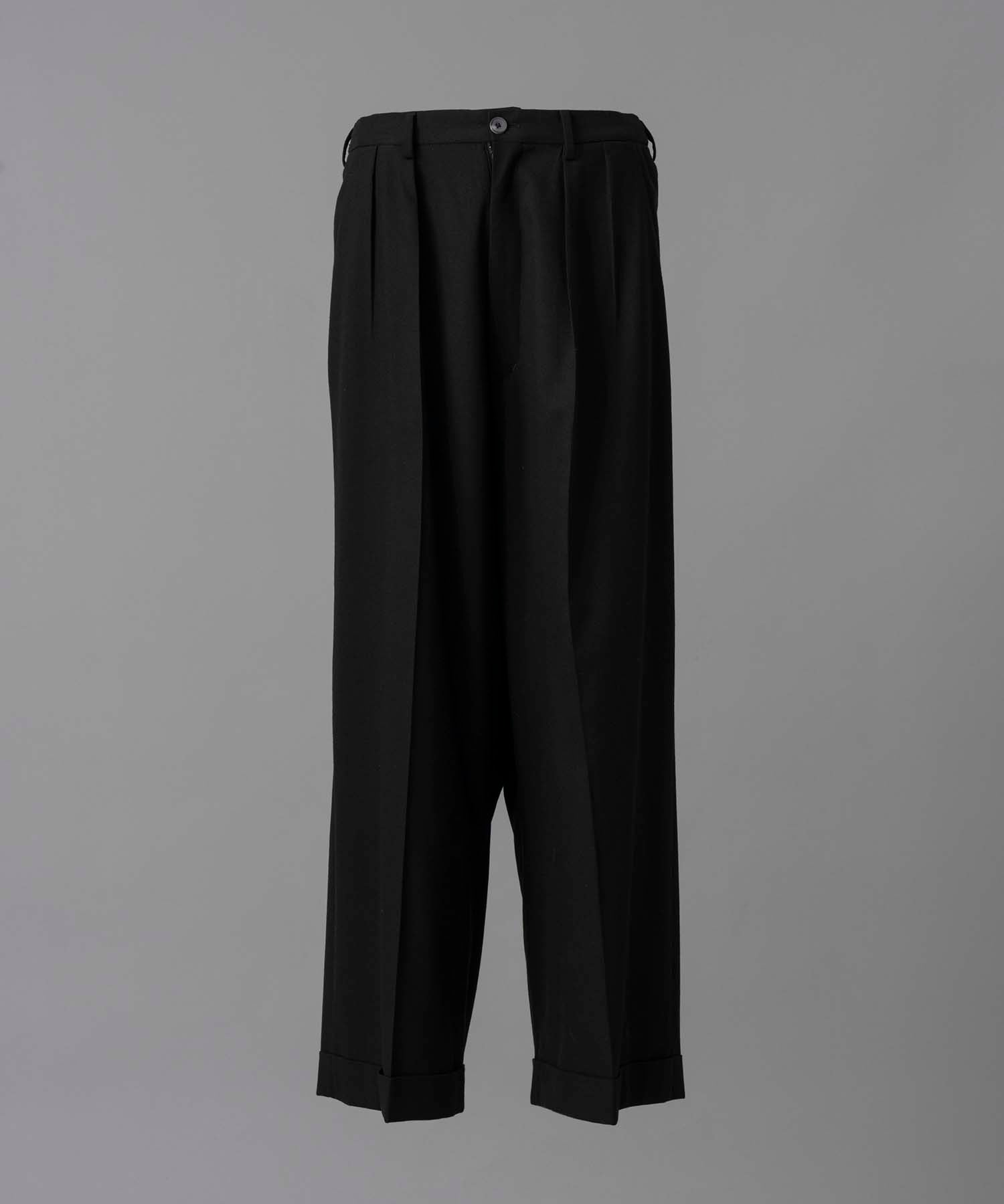 【24AW PRE-ORDER】Prime-Wide Forward Drop Two Tucks Pants