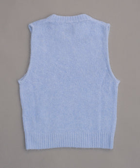 【GANNI】Brushed Alpaca O-Neck Vest