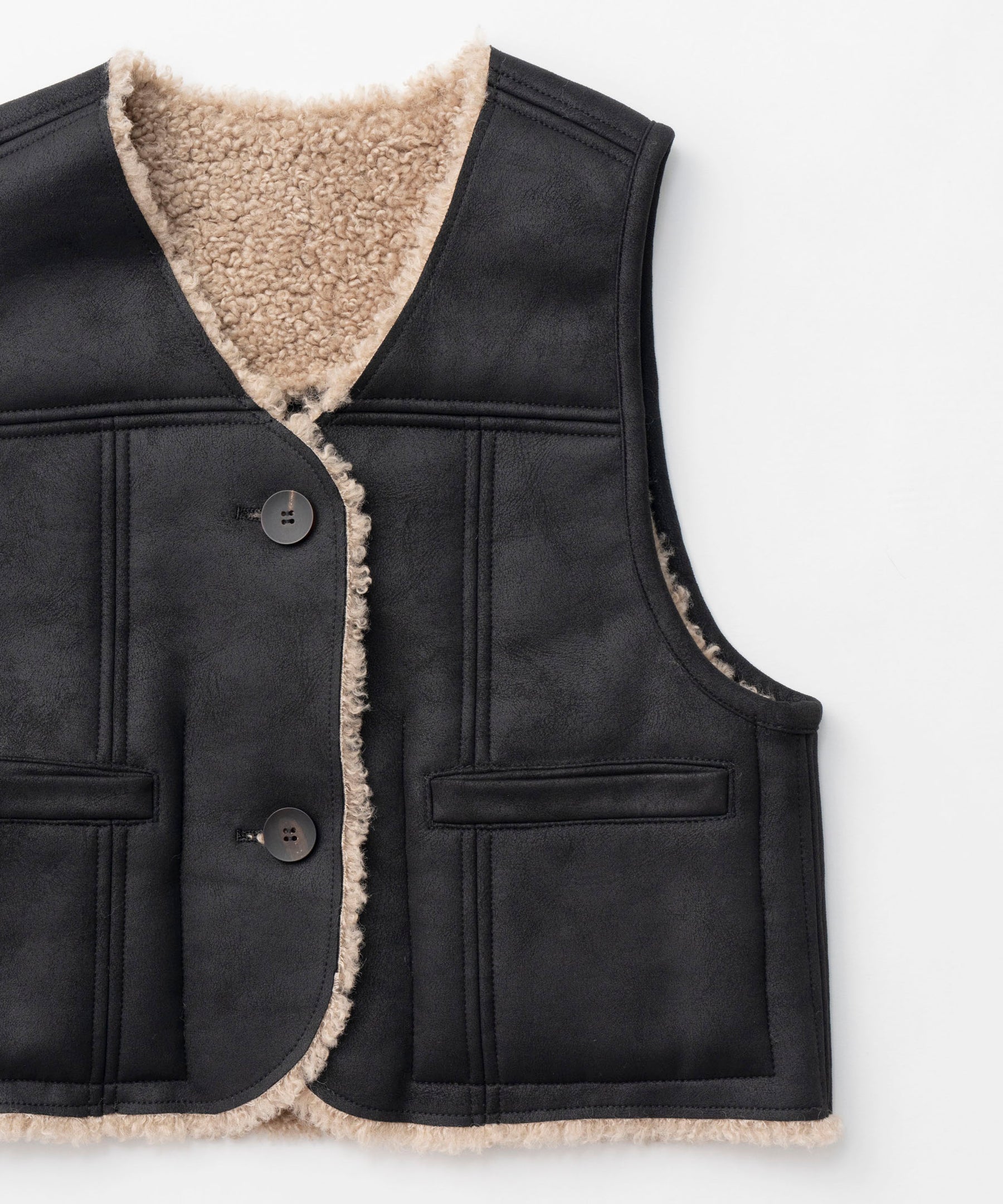 【24WINTER PRE-ORDER】2way Boa Vest