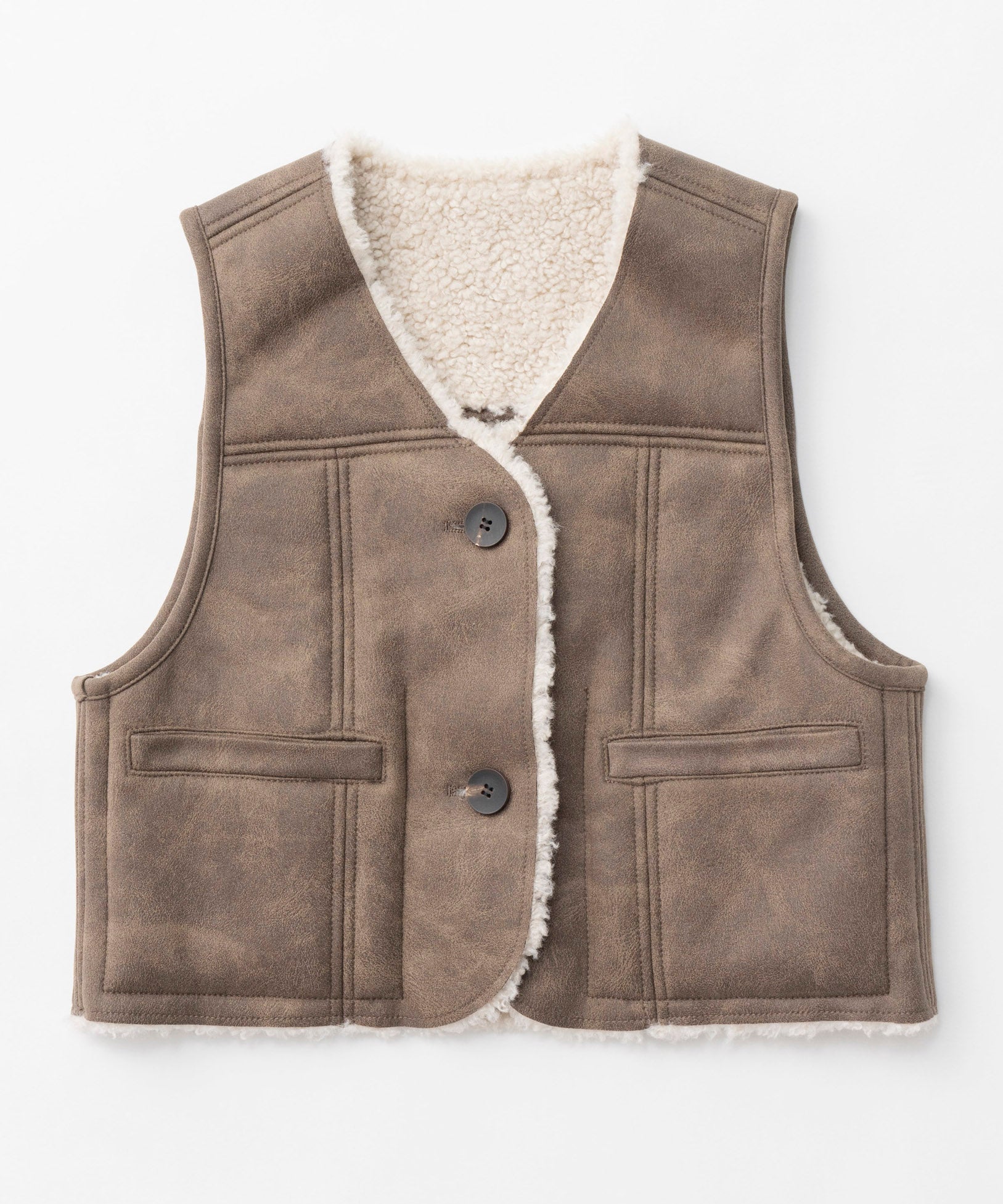 【24WINTER PRE-ORDER】2way Boa Vest