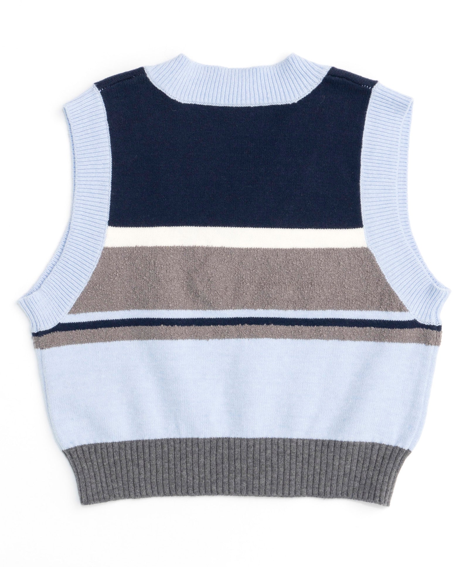 Bicolor Knit  Vest