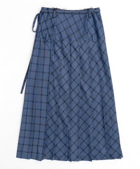 Low Waist Maxi Pleated Skirt