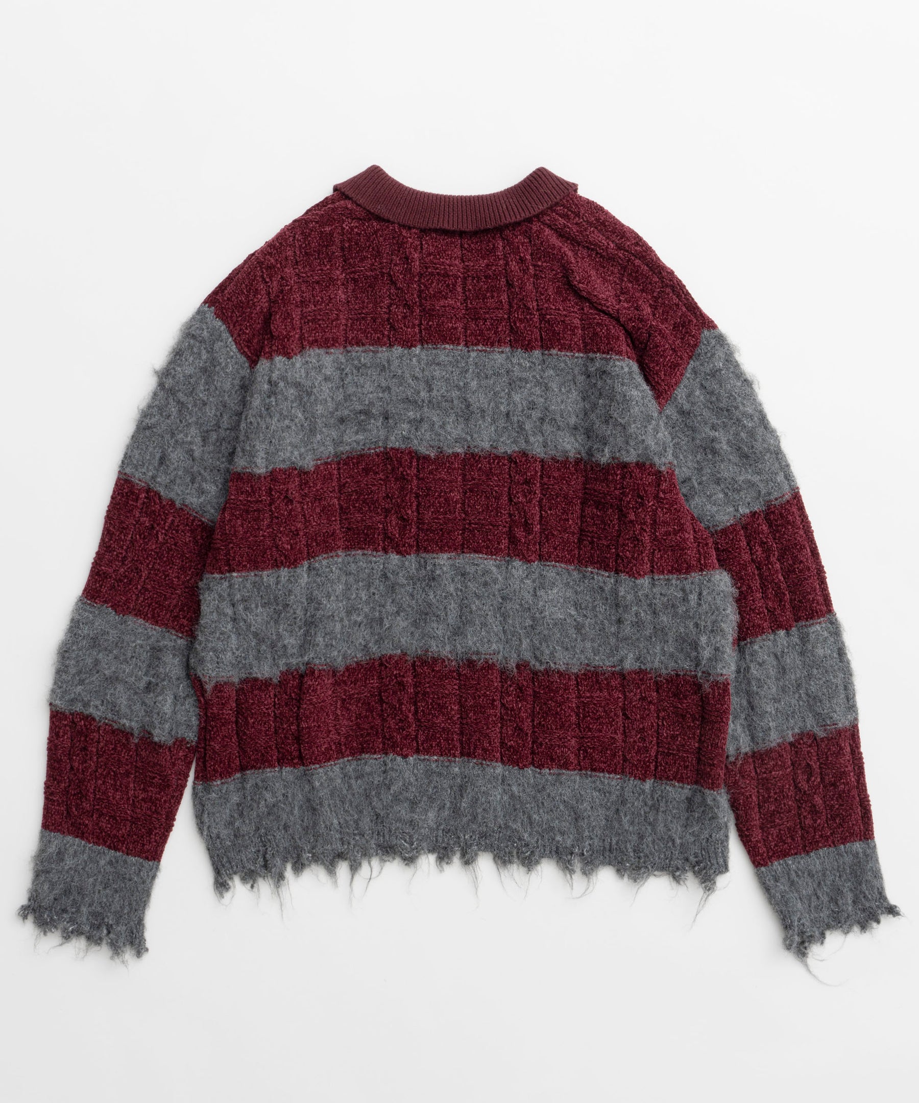 【24WINTER PRE-ORDER】Cable Knitting Border Rugger Knit Tops