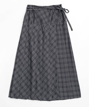 Low Waist Maxi Pleated Skirt