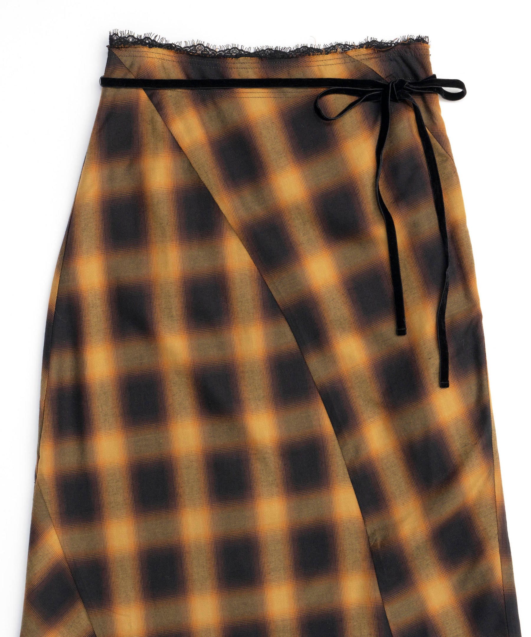 【PRE-ORDER】Checkered Bias Seam Midi Skirt