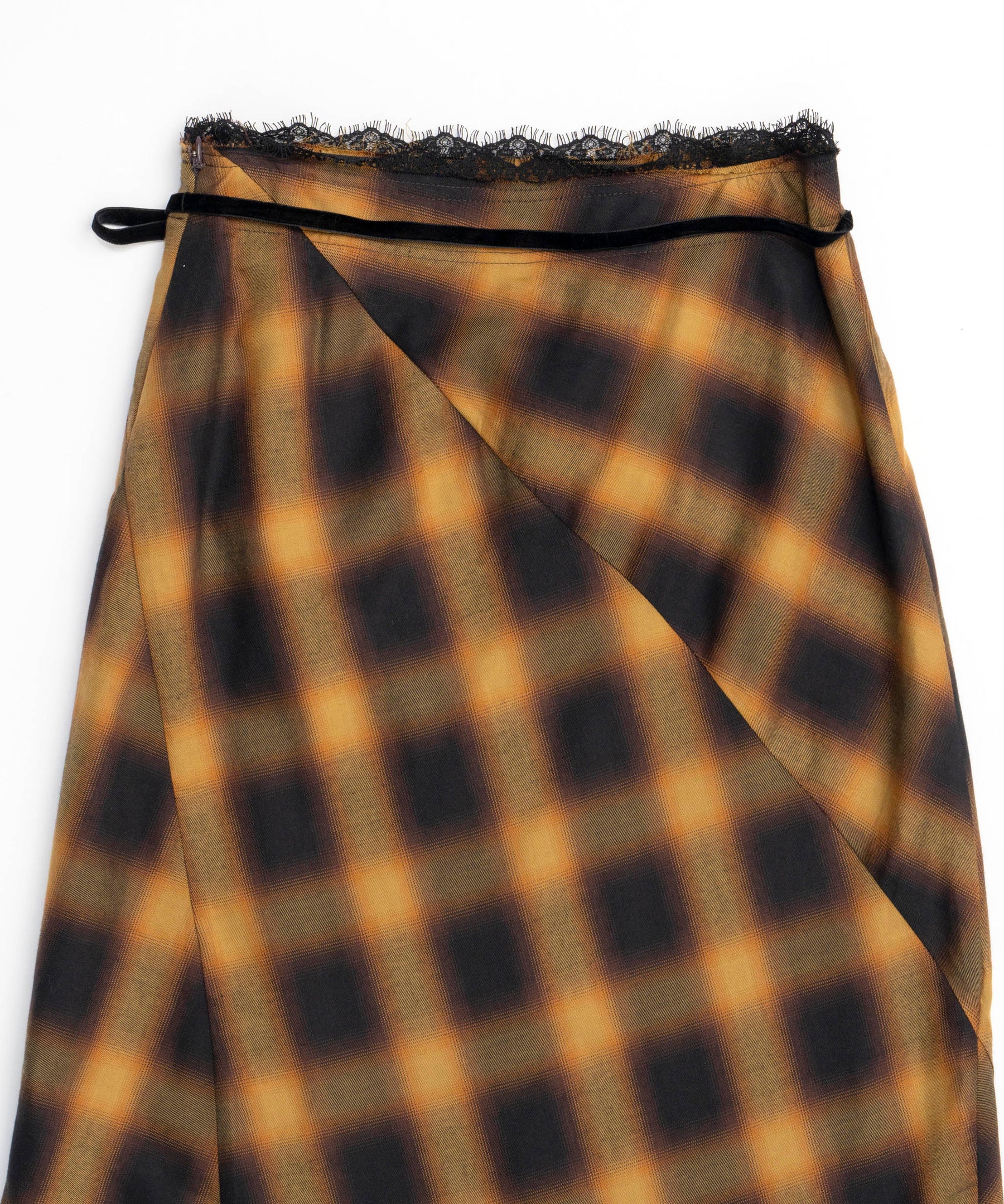 【PRE-ORDER】Checkered Bias Seam Midi Skirt