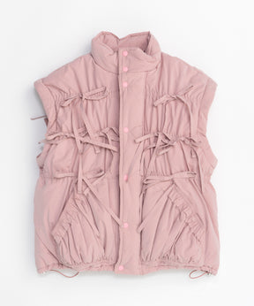 2way Ribbon Puffer Jacket