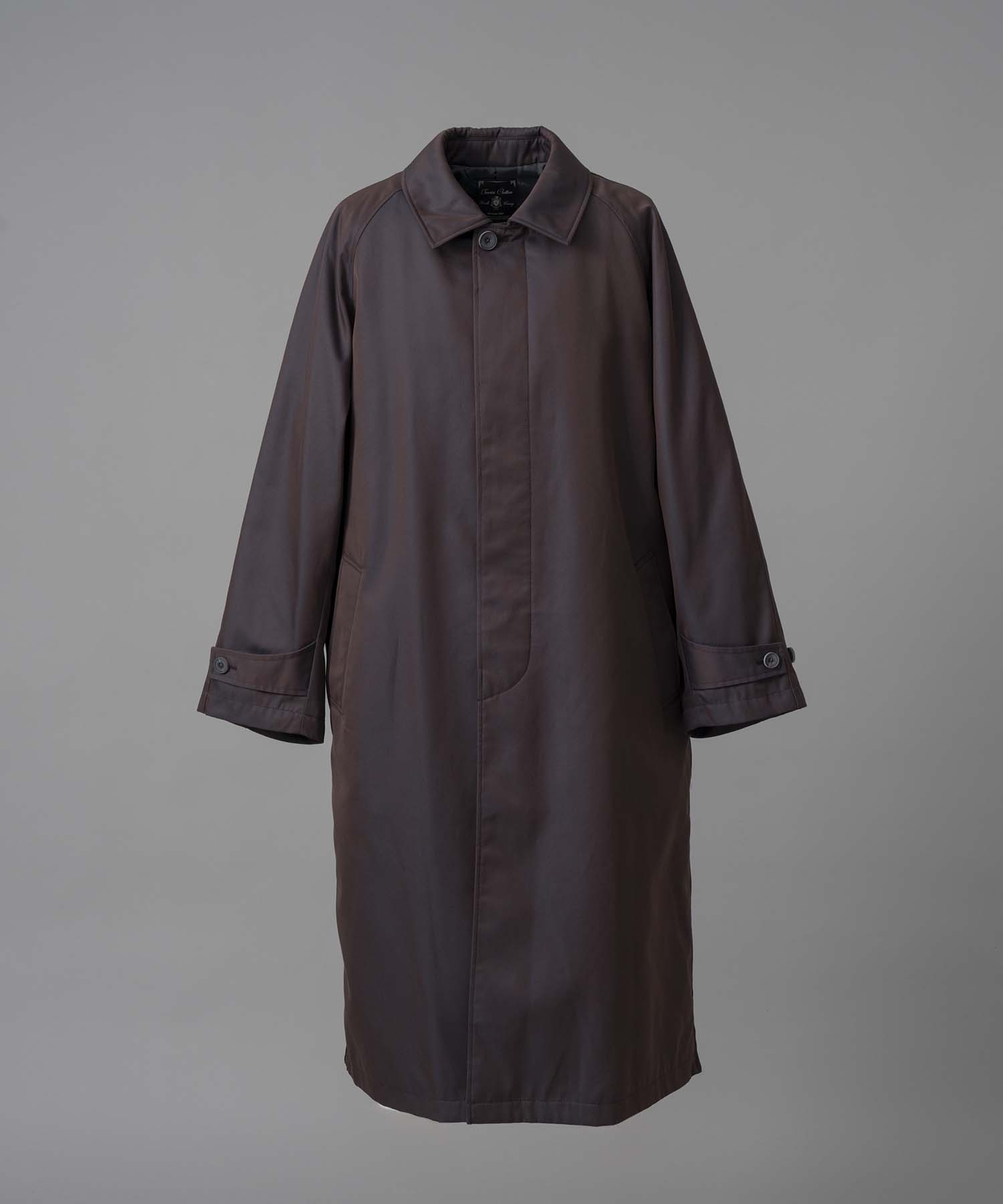 120/2/2 Suvin Cotton Gabardine Prime-Over Balmacaan Coat