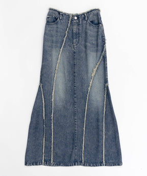 Cellulose Denim Maxi Skirt