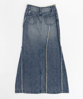 Cellulose Denim Maxi Skirt