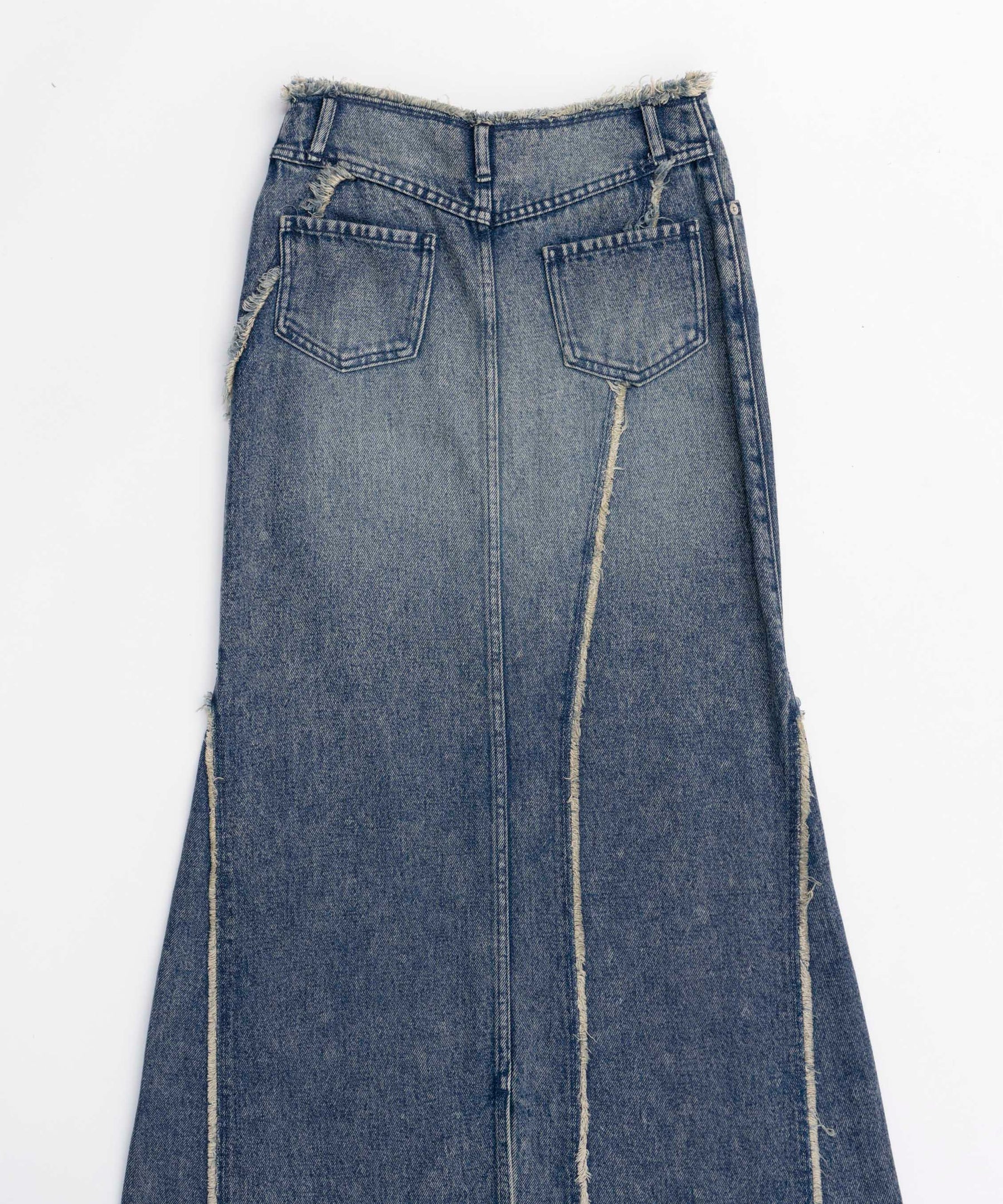 Cellulose Denim Maxi Skirt