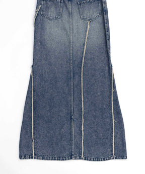 Cellulose Denim Maxi Skirt