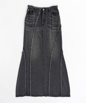 Cellulose Denim Maxi Skirt