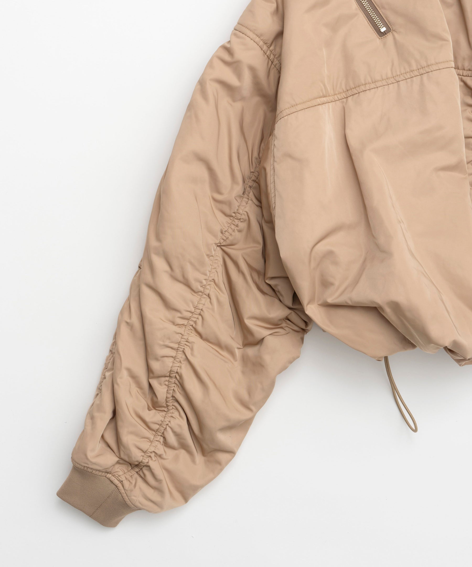 Shoulder Zip Nylon Blouson