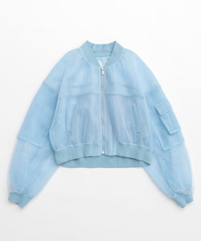 【SALE】Tulle Layered Blouson