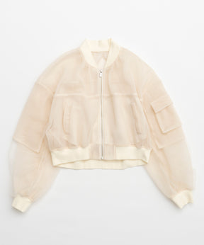 【SALE】Tulle Layered Blouson