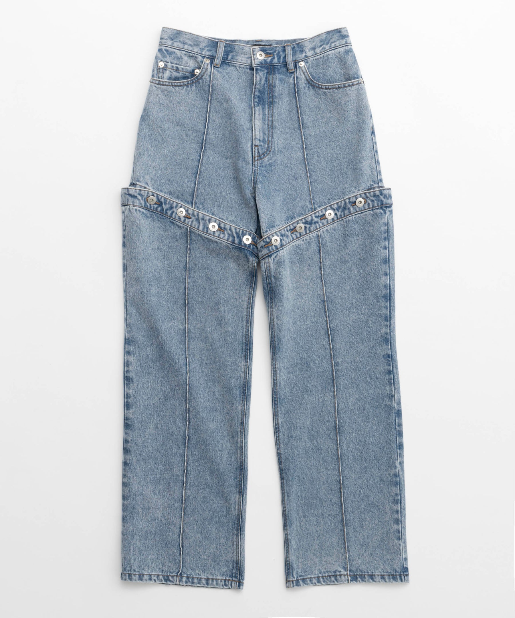 【SALE】Button Slit Denim