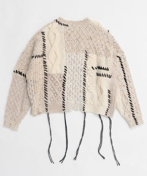 【24WINTER PRE-ORDER】Cable Knitting Stitch Knit Tops