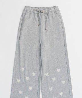 【24WINTER PRE-ORDER】Many Heart Cutouts Sweatpants