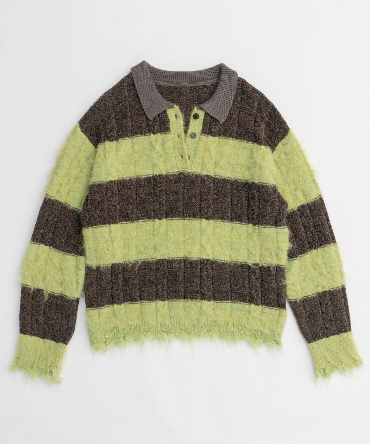 【24WINTER PRE-ORDER】Cable Knitting Border Rugger Knit Tops