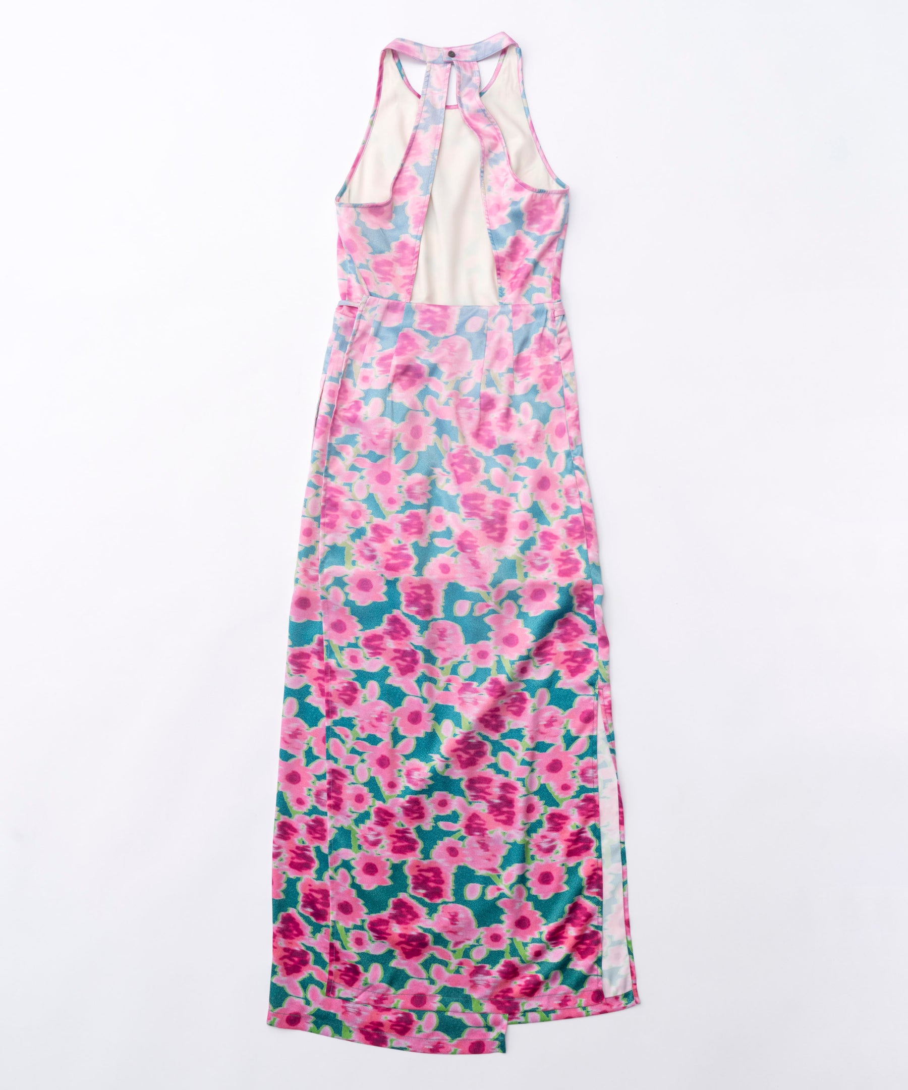 【SALE】Gradation Floral Pattern Wrap Dress