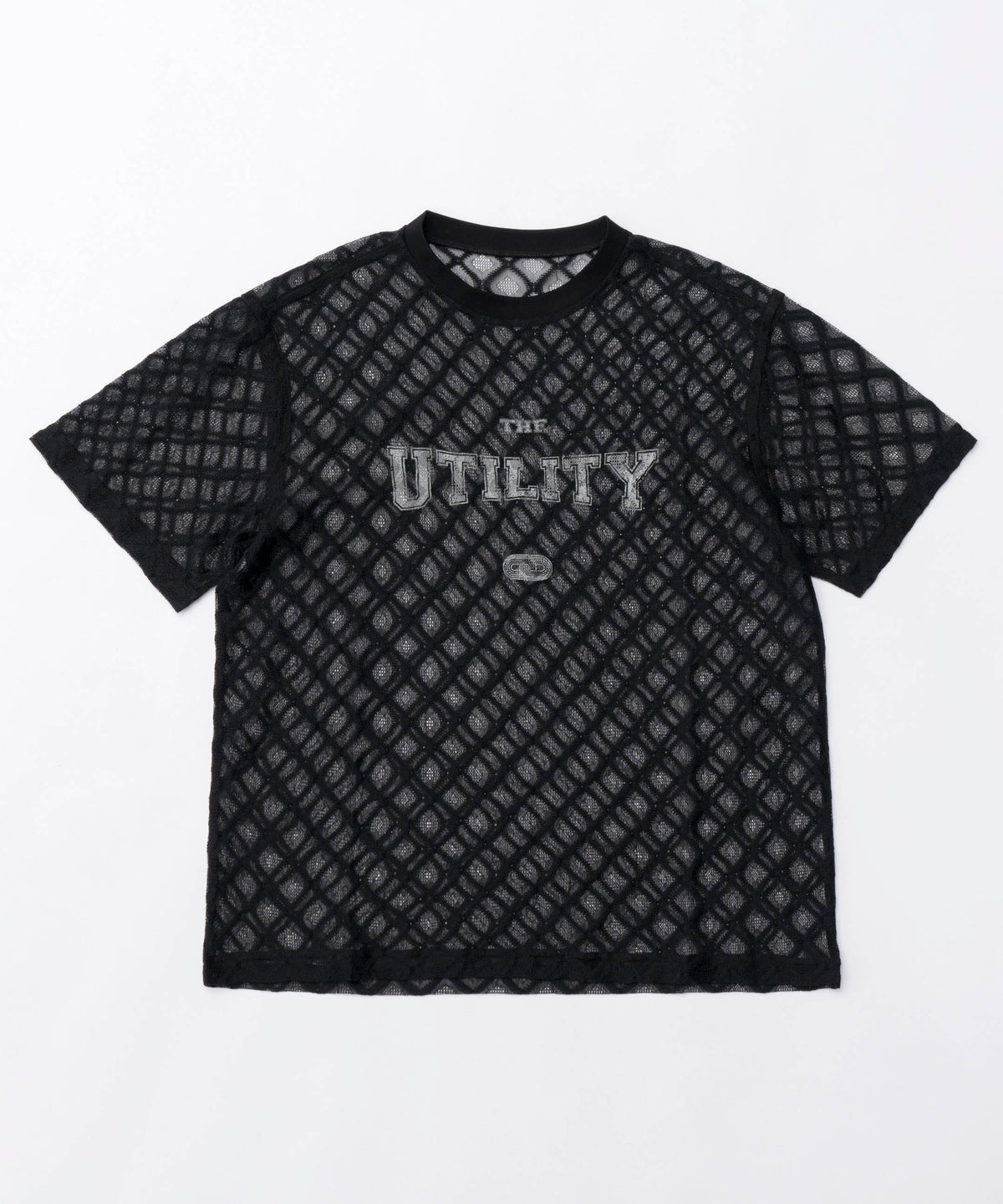 Lace Logo Print Oversized T-shirt