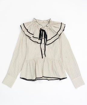 Edge Trim Ruffle Shirt