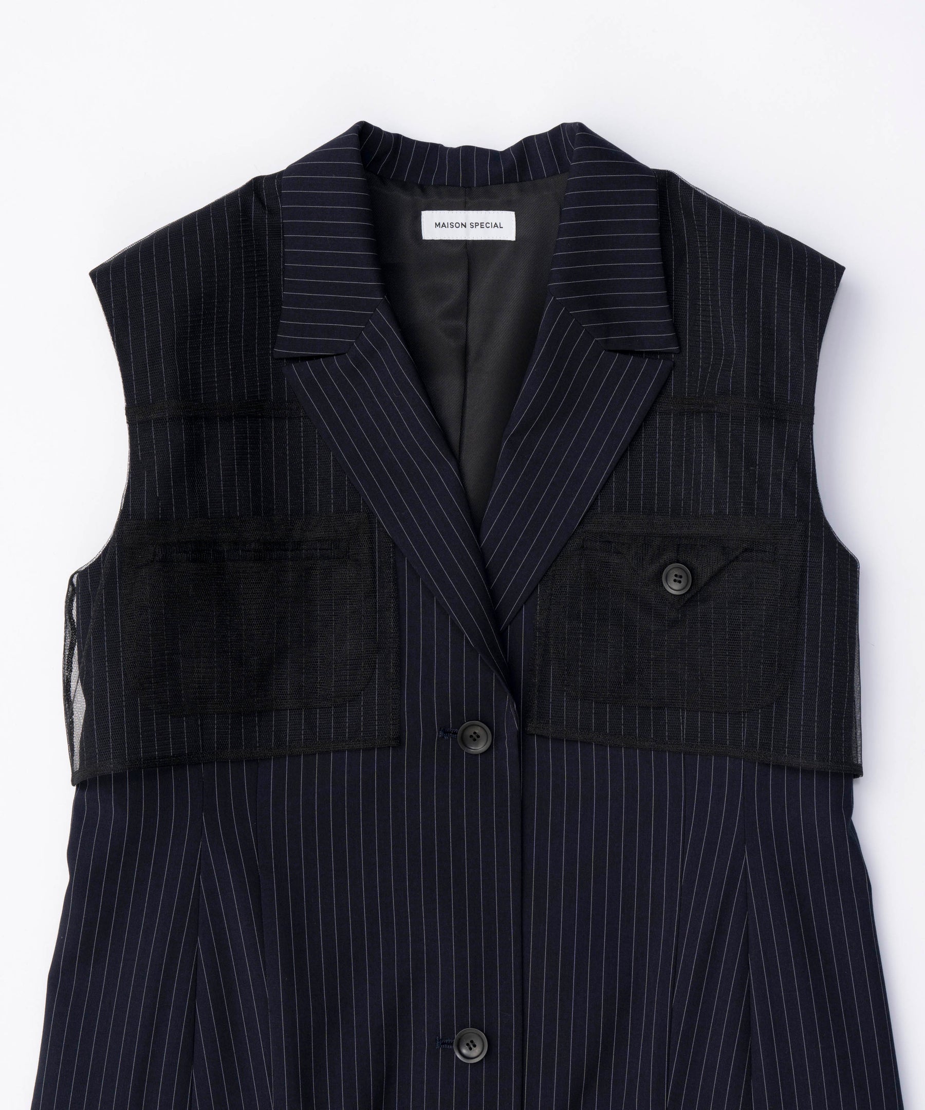 【SALE】Tailored Gilet One-piece Dress