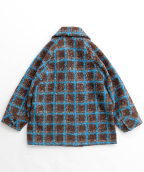 【24WINTER PRE-ORDER】Checkered Over Silhouette Middle Coat