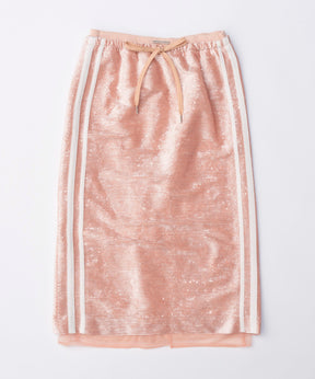 【SALE】Sequins Side Line Track Skirt