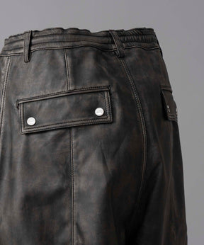 【24AW PRE-ORDER】Sheep Leather Prime-Wide Shorts