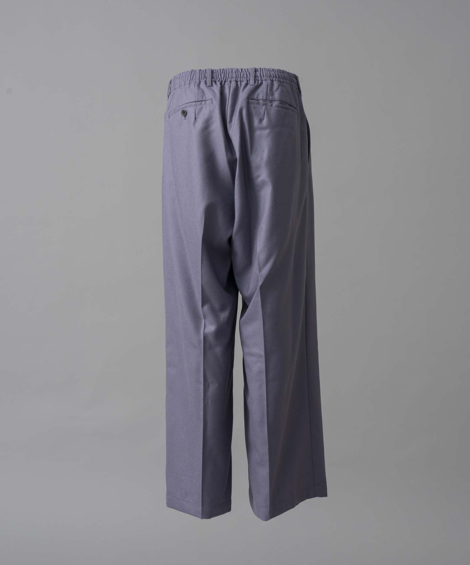 【Italian Dead Stock Fabric】Two-Tuck Wide Pants