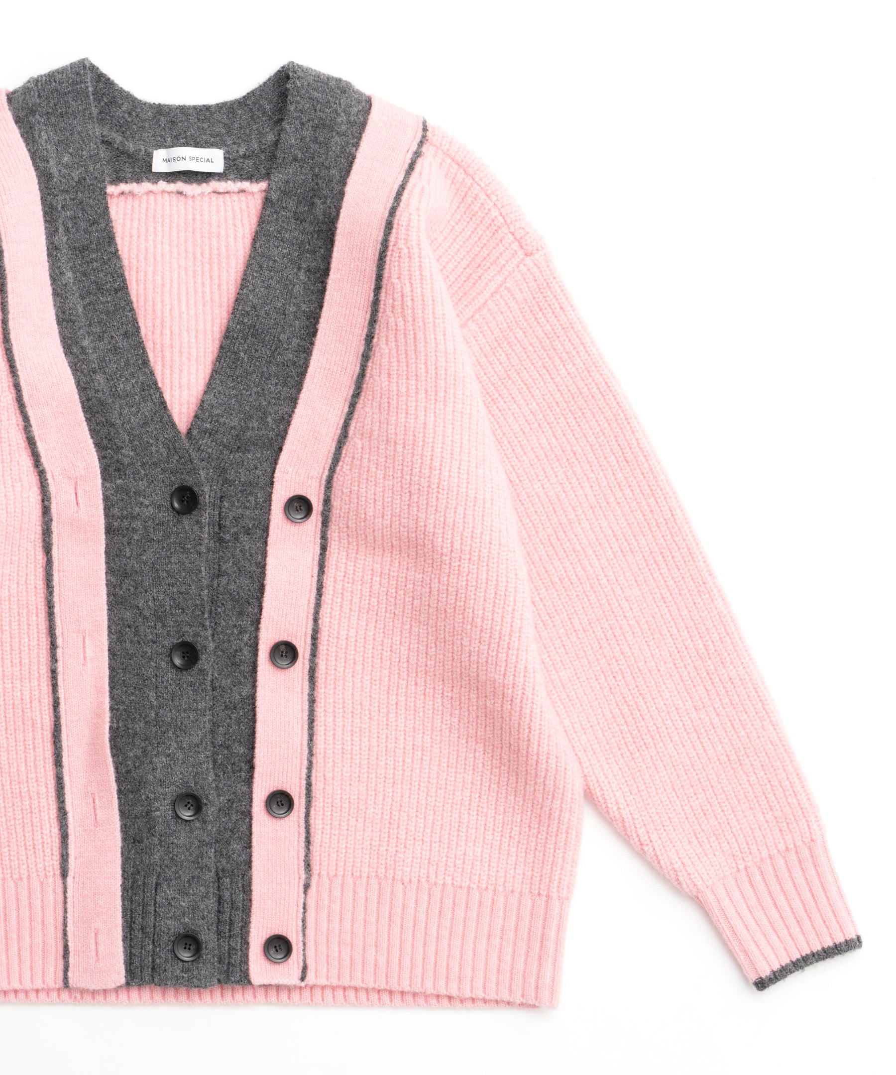 【24WINTER PRE-ORDER】Double Color Layered Knit Cardigan