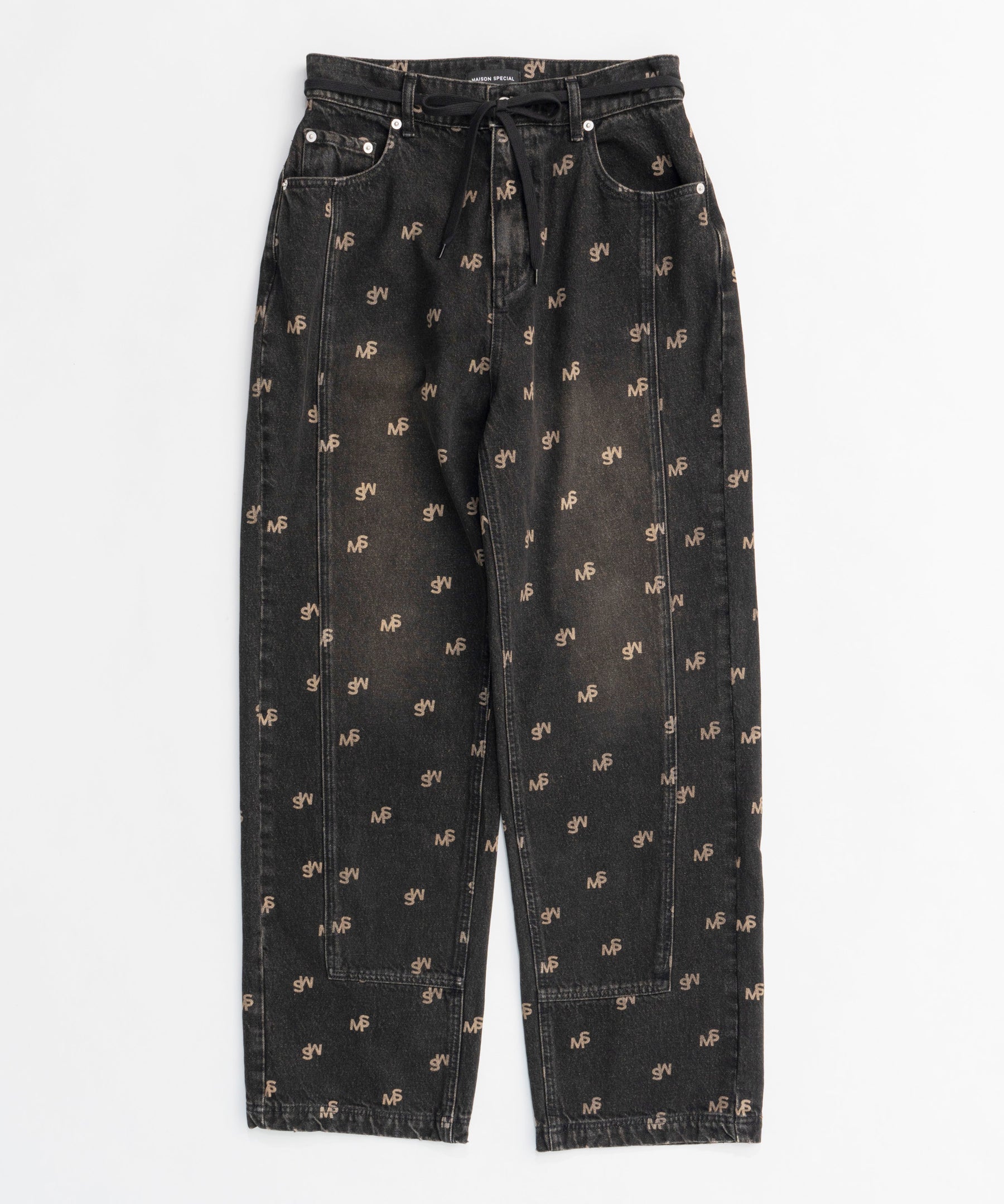 【24WINTER PRE-ORDER】Monogram Print Denim Pants