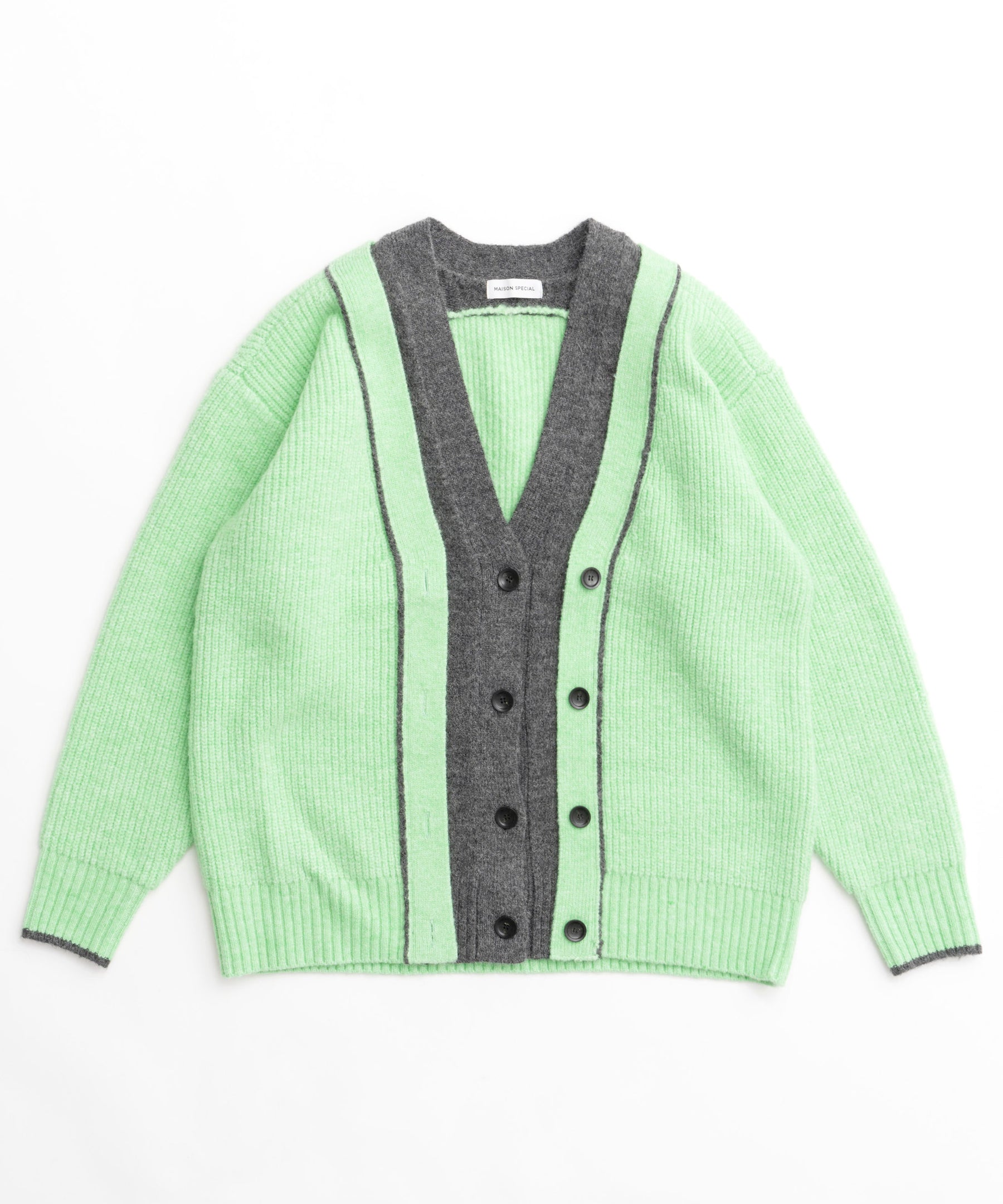 【24WINTER PRE-ORDER】Double Color Layered Knit Cardigan